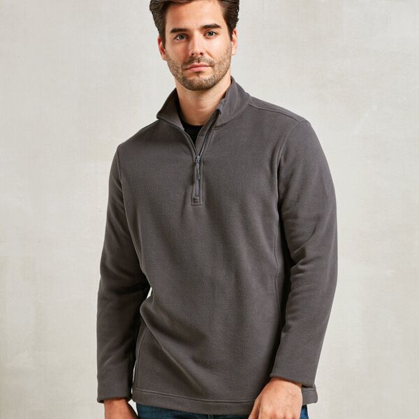 Unisex ‘Recyclight’ 1/4 zip microfleece Thumbnail