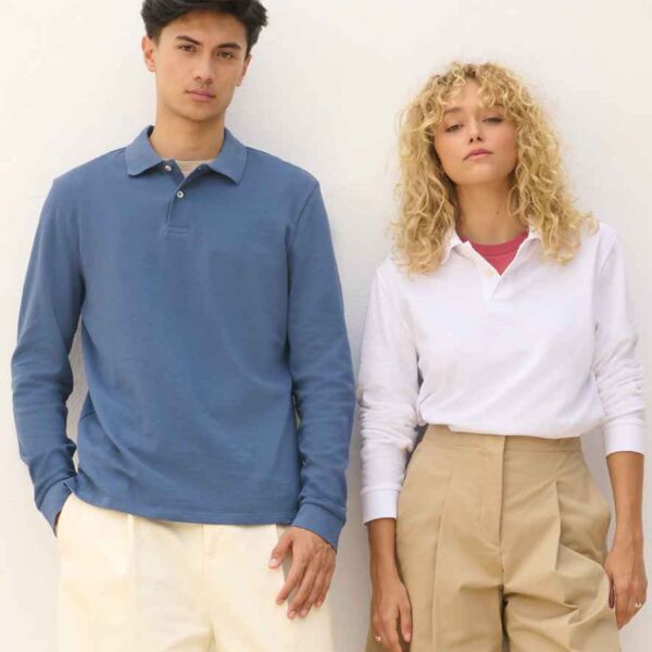 SOL'S Unisex Pacific Long Sleeve Piqué Polo Shirt Thumbnail