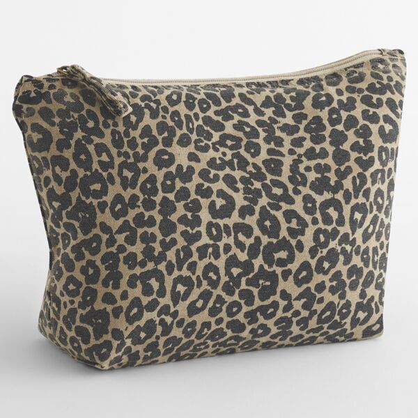 Westford Mill Leopard Print Canvas Accessory Bag Thumbnail